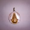 MEDALLA VIRGEN DEL ROCIO PLATA - CHAPADA EN ORO