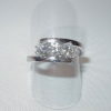 Joyas oro blanco ANILLO  DIAMANTES.  TRESILLO