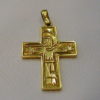 Joya-oro-COLGANTE CRUZ  GOTICA