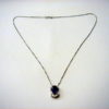 Joyas-oro blanco-COLLAR-AMATISTA  OVAL-CIRCONITAS