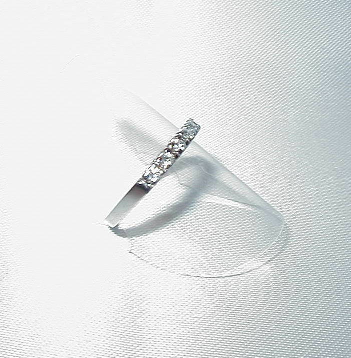 Joyas oro blanco ANILLO DIAMANTES SEPTILLO - Imagen 2