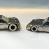MINIATURAS DE COCHES - COCHES DEPORTIVOS EN PLATA DE LEY