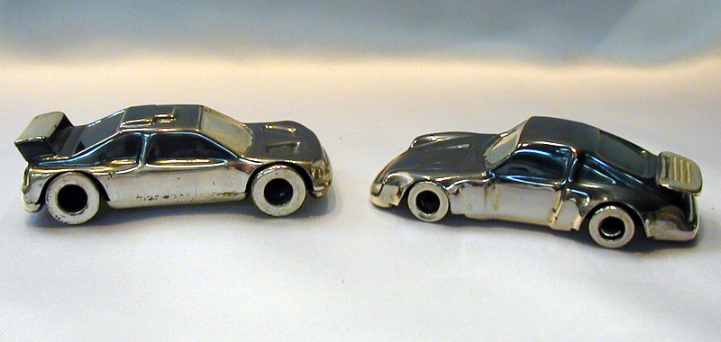 MINIATURAS DE COCHES - COCHES DEPORTIVOS EN PLATA DE LEY