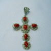 CRUZ  PLATA  CORAL   BARROCO