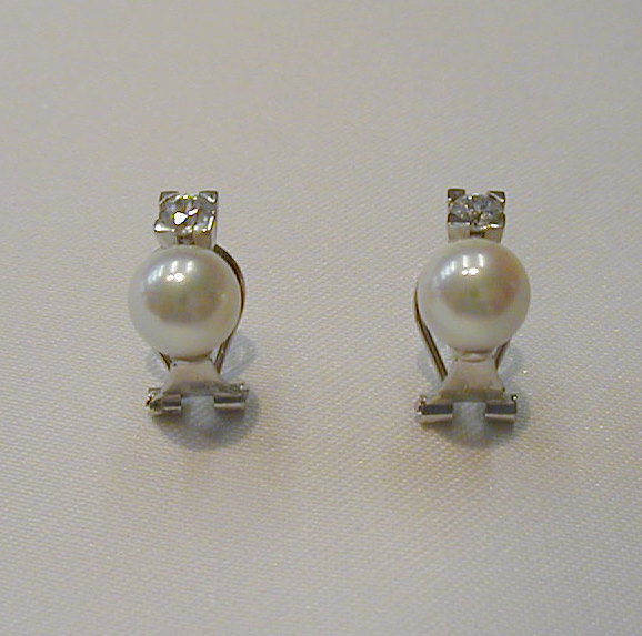 Joya-oro-blanco-ARETES PERLAS CULTIVADAS