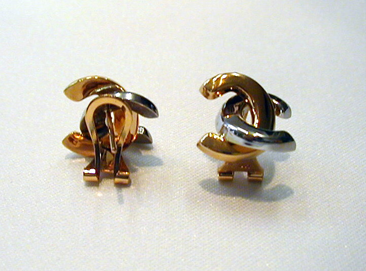 Joya-oro-ARETES BICOLOR MOD. ENLACE - Imagen 2