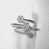 Joyas oro blanco  ANILLO  DIAMANTES   TUYYO