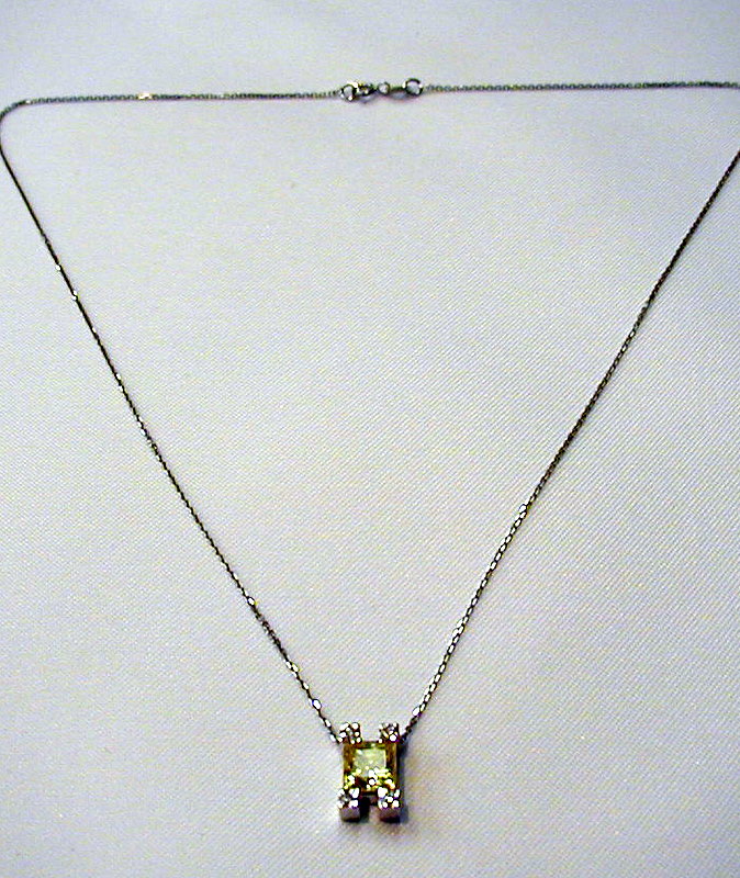 Joyas oro blanco COLLAR TOPACIO CIRCONTIAS