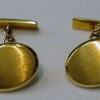 Joyas oro GEMELOS  OVAL  LISO.